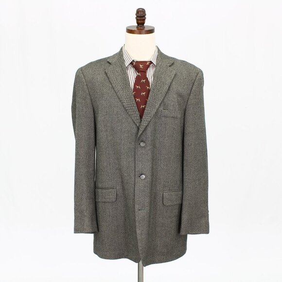 Stafford Other - Stafford 44L Beige HB 3-Button Sport Coat Blazer Jacket B969